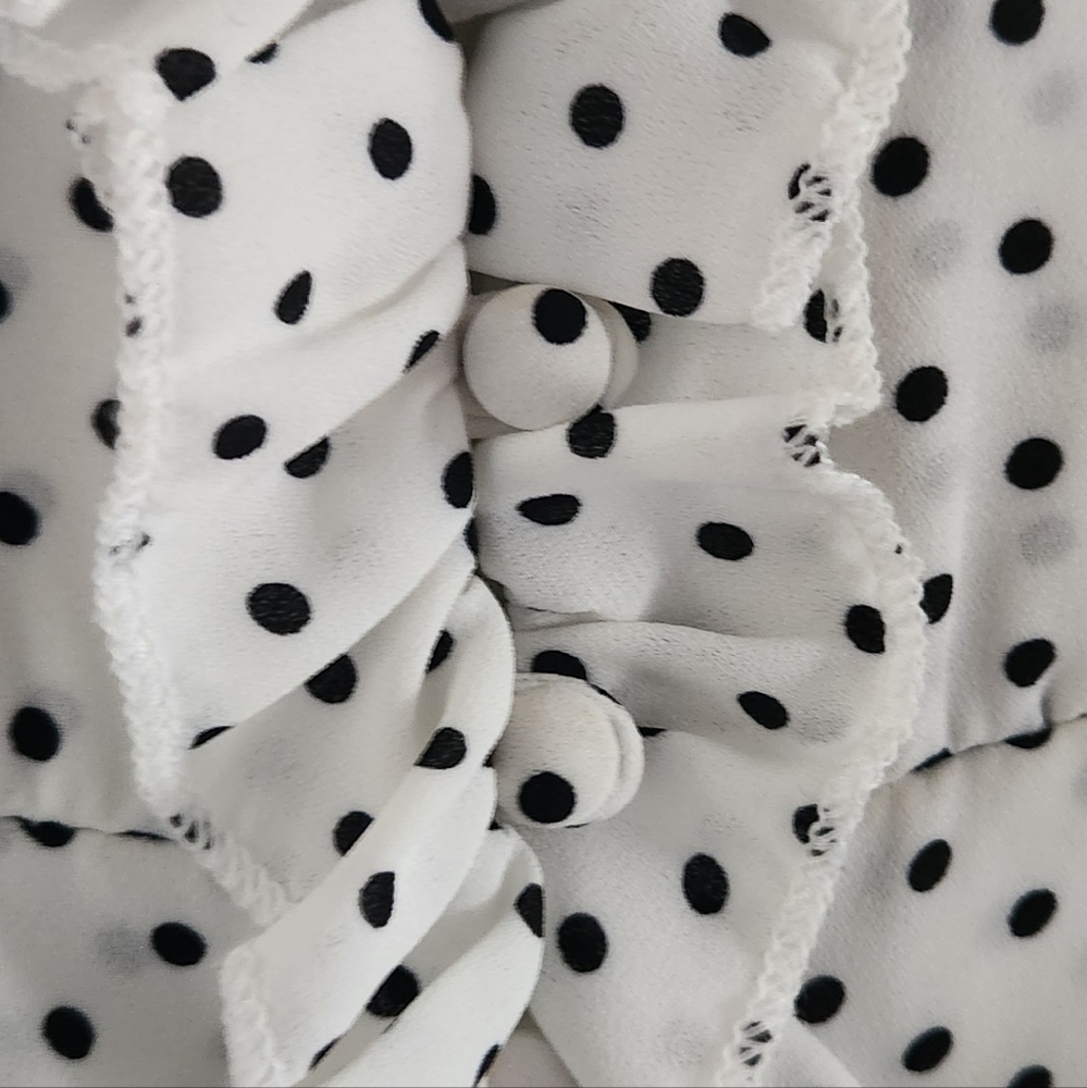 Free People Women's Polka Dot Blouse - Picture 10 of 14